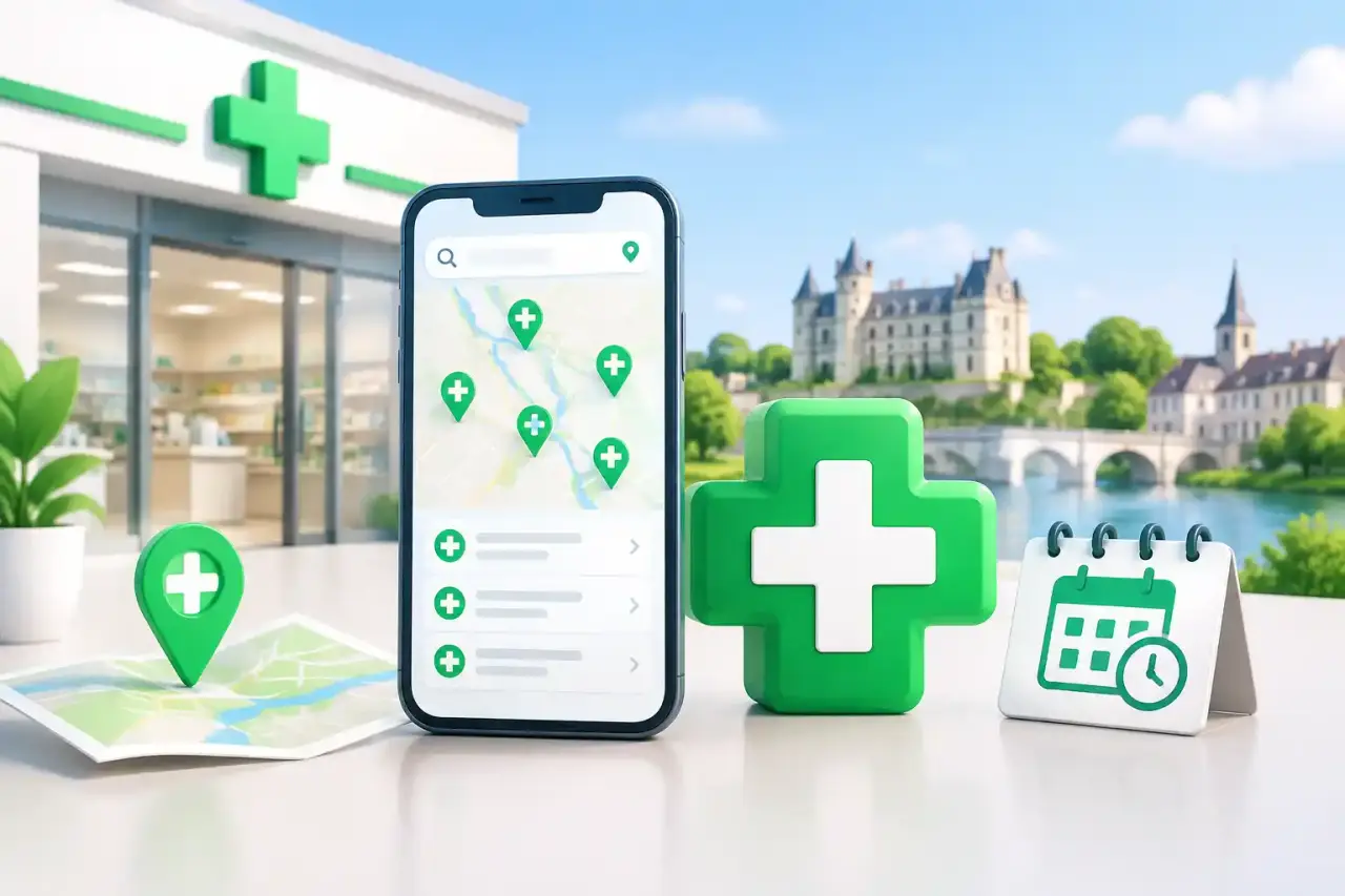 Personne recherchant une pharmacie de garde en Seine-et-Marne sur son téléphone
