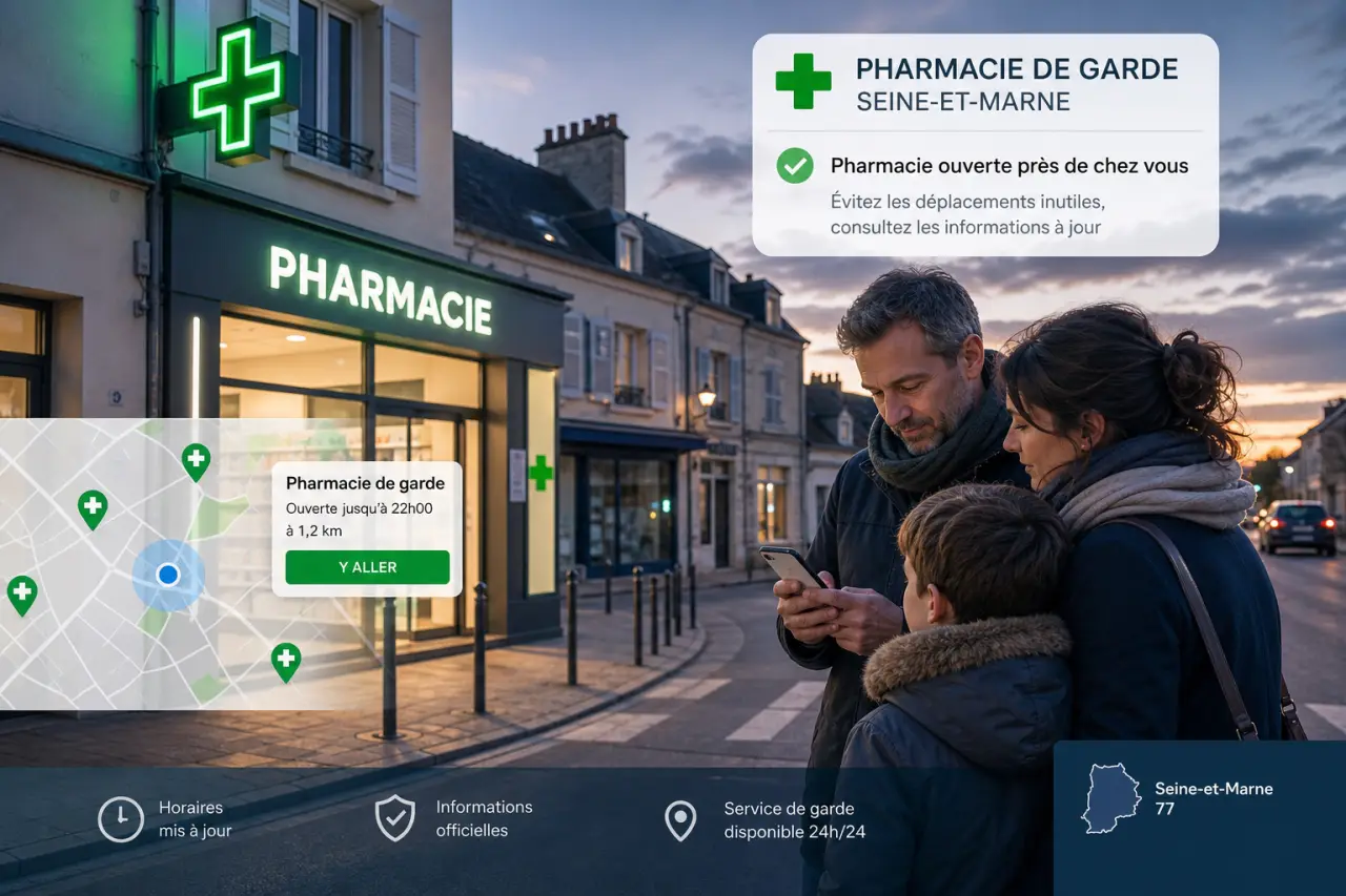 Pharmacie de garde en Seine-et-Marne : trouver l’officine, comprendre l’accès et éviter le déplacement inutile