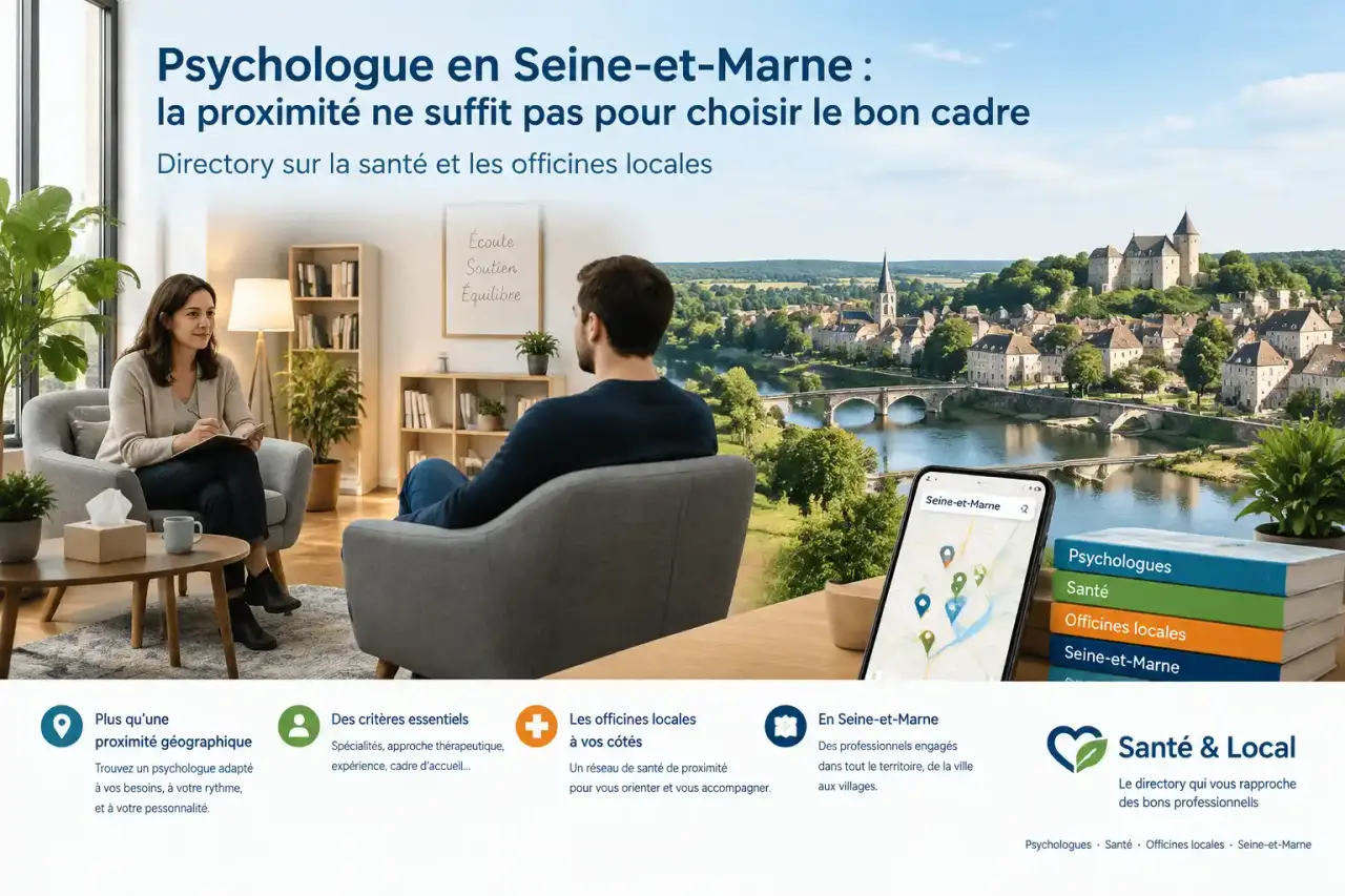 Psychologue en Seine-et-Marne : la proximité ne suffit pas pour choisir le bon cadre