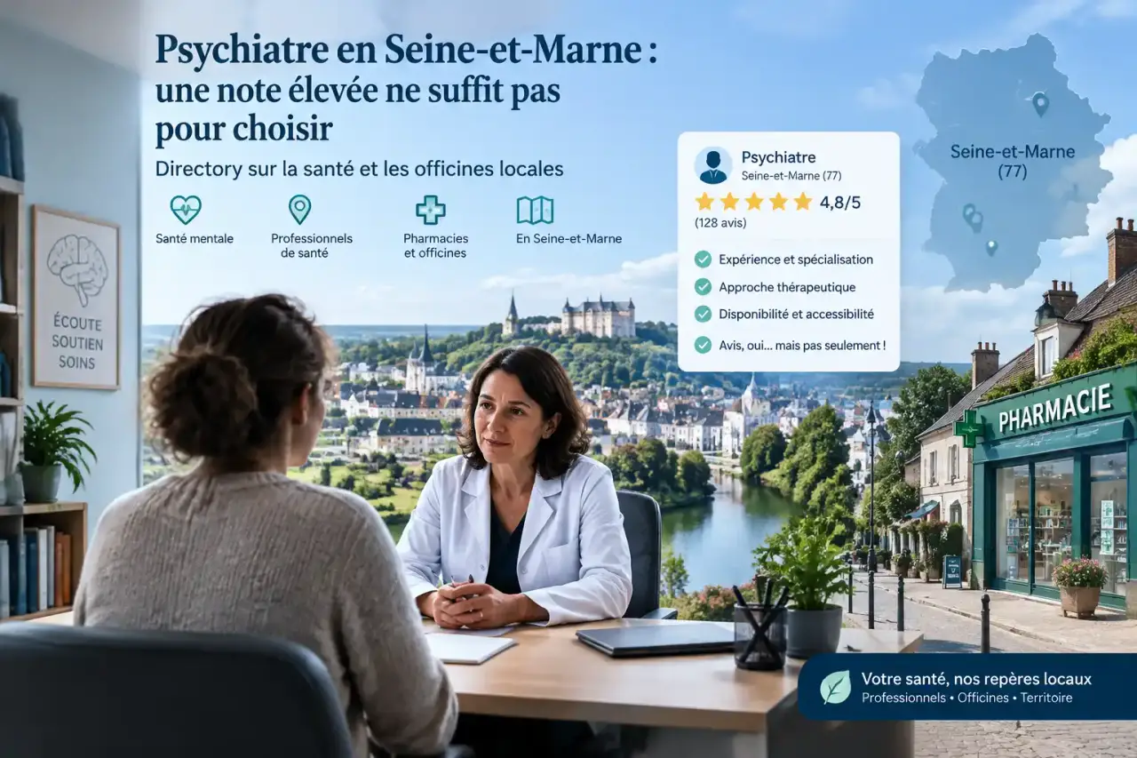 Psychiatre en Seine-et-Marne : une note élevée ne suffit pas pour choisir