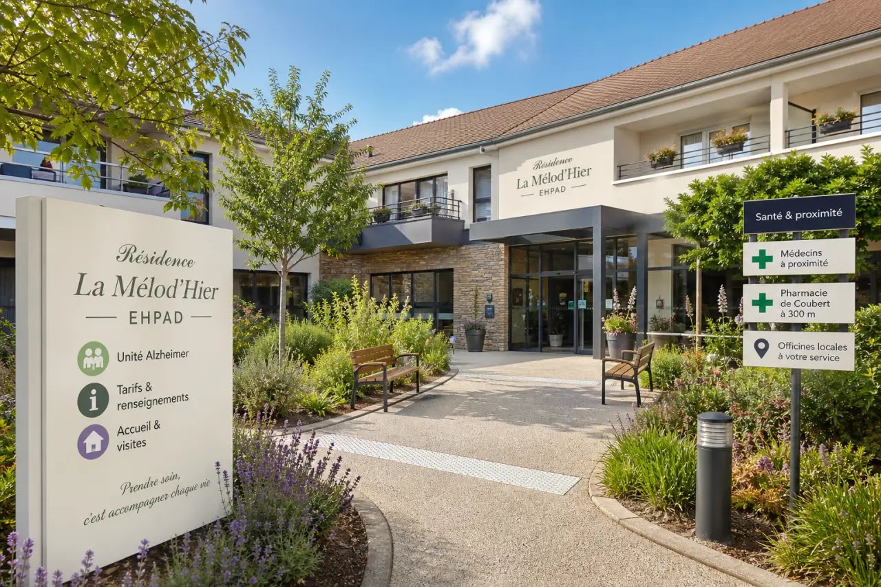 La Résidence La Mélod’Hier à Coubert : EHPAD, unité Alzheimer et tarifs à connaître