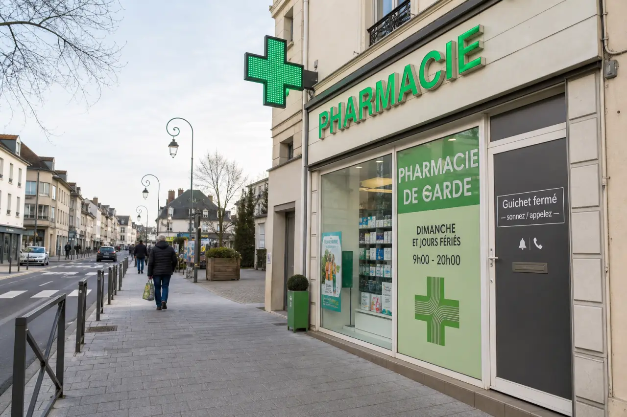 Pharmacie ouverte à Chelles le dimanche : garde, guichet fermé et réflexes utiles